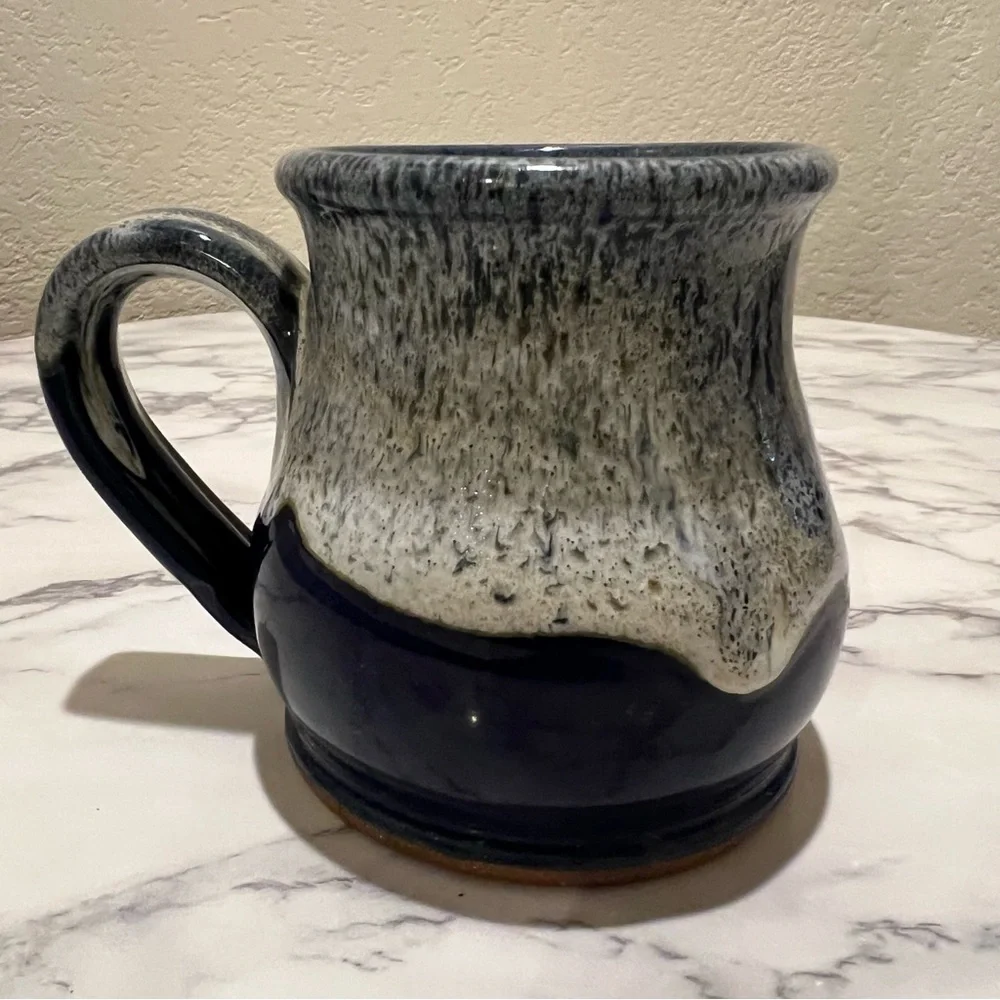 ANOTHER BROKEN EGG CAFE Panama City Beach FL Coffee Mug Blue Deneen Pottery 2007